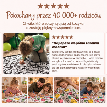 Tulimi™ Świąteczny Kocyk do Kolorowania